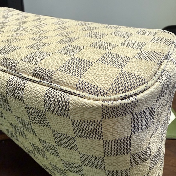 Louis Vuitton Damier Azur Canvas Neverfull PM with Tan Trim - Picture 14 of 16